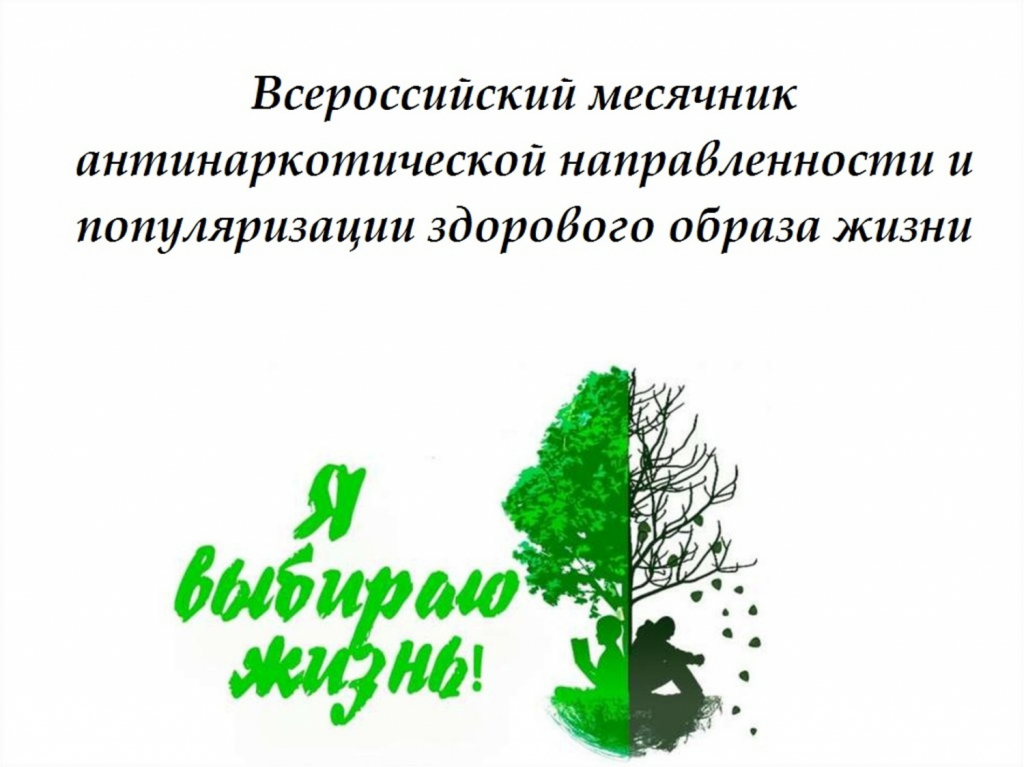 План мероприятий месячника антинаркотической направленности и популяризации здорового образа жизни